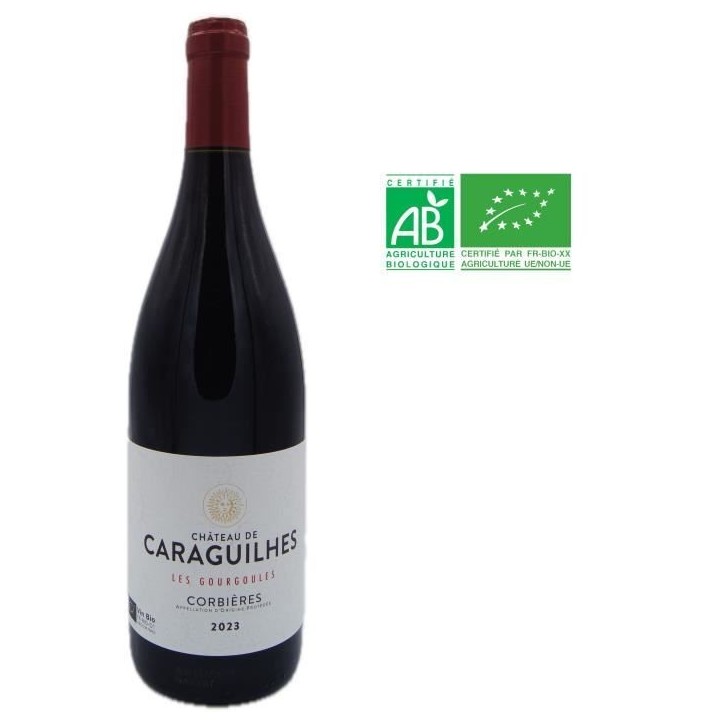 Château des Caraguilhes 2023 Cuvée Les Gourgoules Corbieres - Vin rouge de Languedoc-Roussillon - Bio