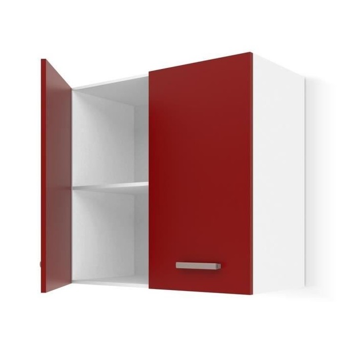 ULTRA Meuble haut de cuisine L 60 cm - Rouge mat ULTRA Meuble haut de cuisine L 60 cm - Rouge mat