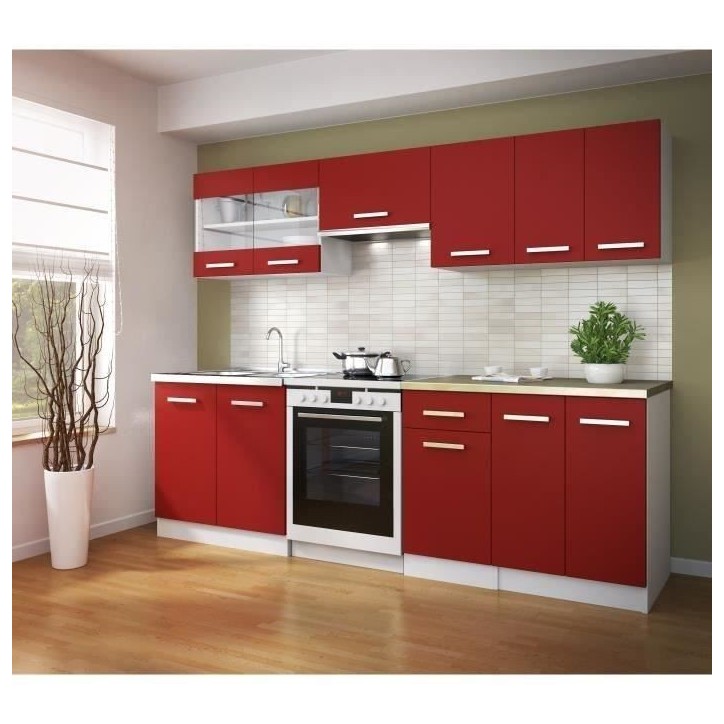 ULTRA Meuble haut de cuisine L 60 cm - Rouge mat ULTRA Meuble haut de cuisine L 60 cm - Rouge mat