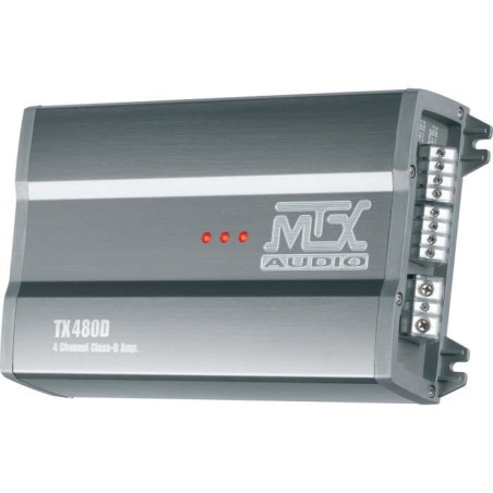 MTX TX480D Amplificateur voiture Classe-D 4x120W RMS @2O ou 2x240W RMS