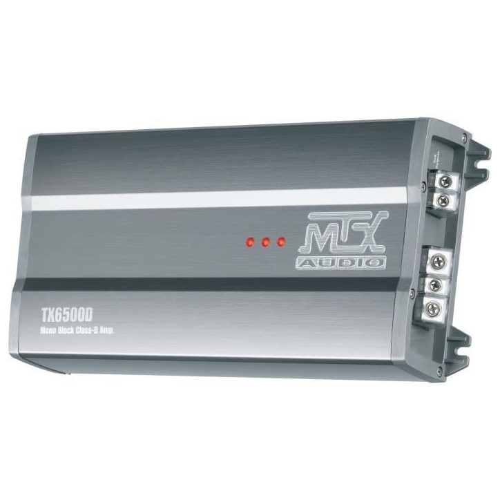 MTX TX6500D Amplificateur voiture Classe-D 1x500W RMS 2 Télécommande EBC Filtres variables