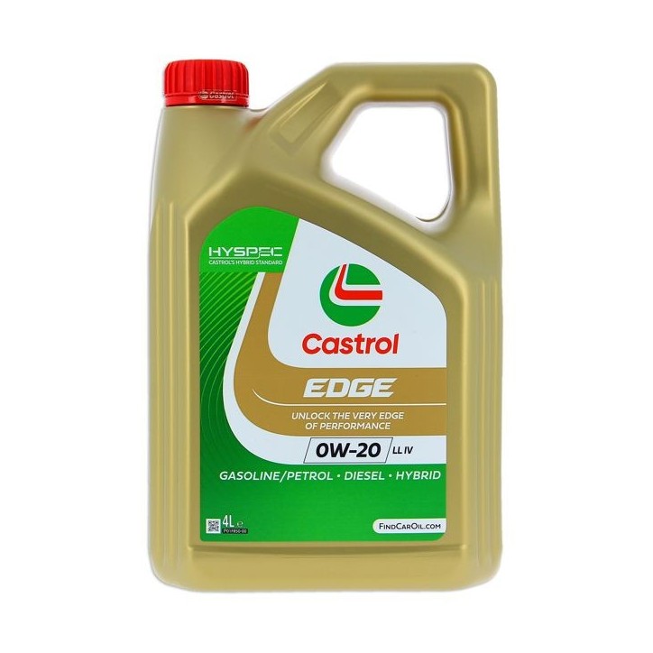 Huile moteur - CASTROL - EDGE 0W-20 LL IV - 4L Huile moteur - CASTROL - EDGE 0W-20 LL IV - 4L