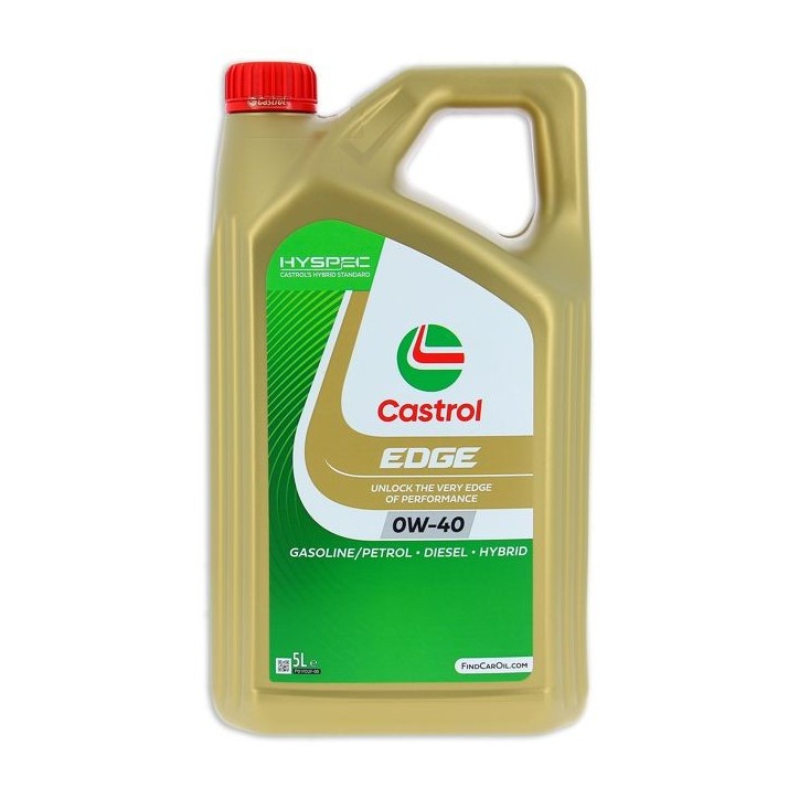 Huile moteur - CASTROL EDGE 0W-40 - 5L - 0W40 Huile moteur - CASTROL EDGE 0W-40 - 5L - 0W40