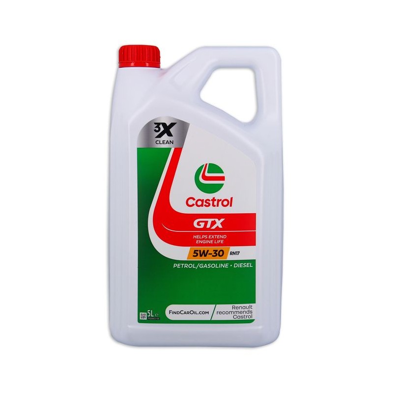 Huile moteur - CASTROL GTX 5W-30 RN17 - 5L - 5W30 Huile moteur - CASTROL GTX 5W-30 RN17 - 5L - 5W30