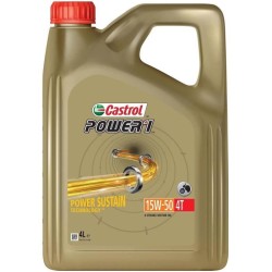 Huile moteur - CASTROL Power 1 4T 15W-50 - 4L - 15W50