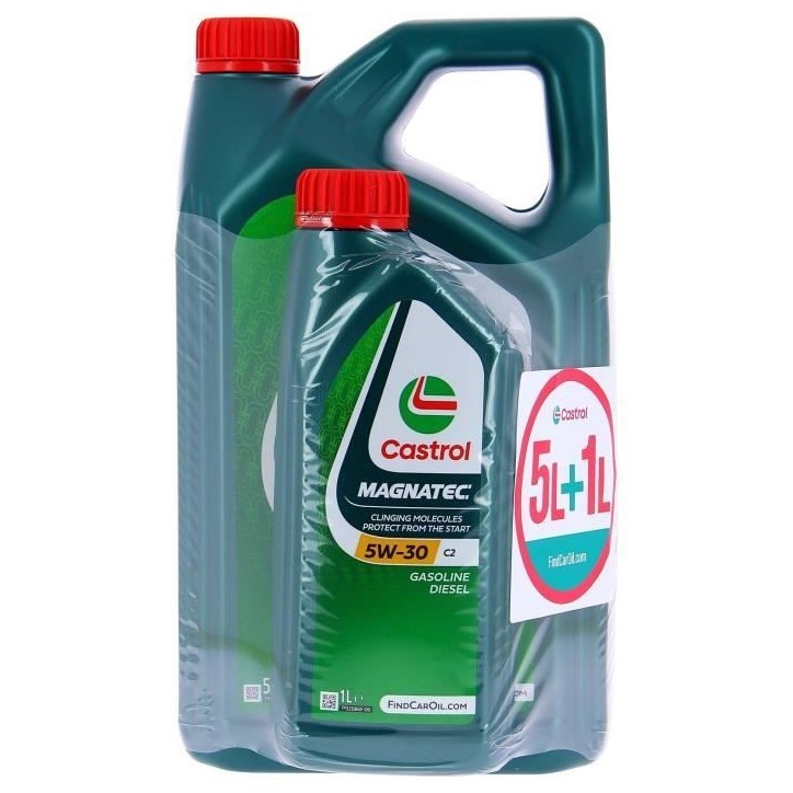 Huile Moteur - CASTROL MAGNATEC - 5W-30 C2 - 5L+1L - Offre spéciale