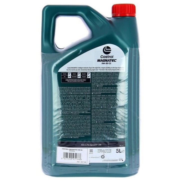 Huile Moteur - CASTROL MAGNATEC - 5W-30 C2 - 5L+1L - Offre spéciale