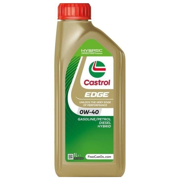 Huile moteur - CASTROL - EDGE 0W-40 - 1L