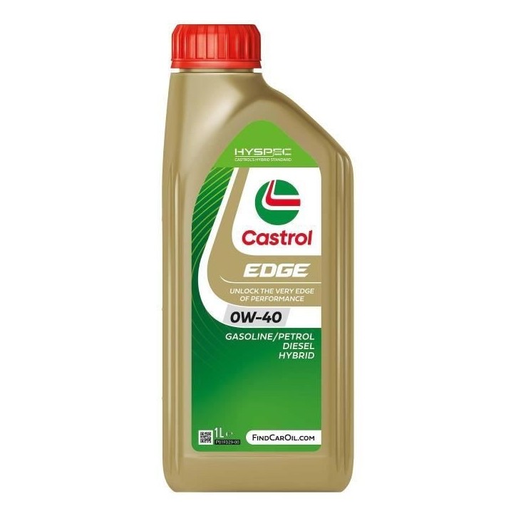 Huile moteur - CASTROL - EDGE 0W-40 - 1L