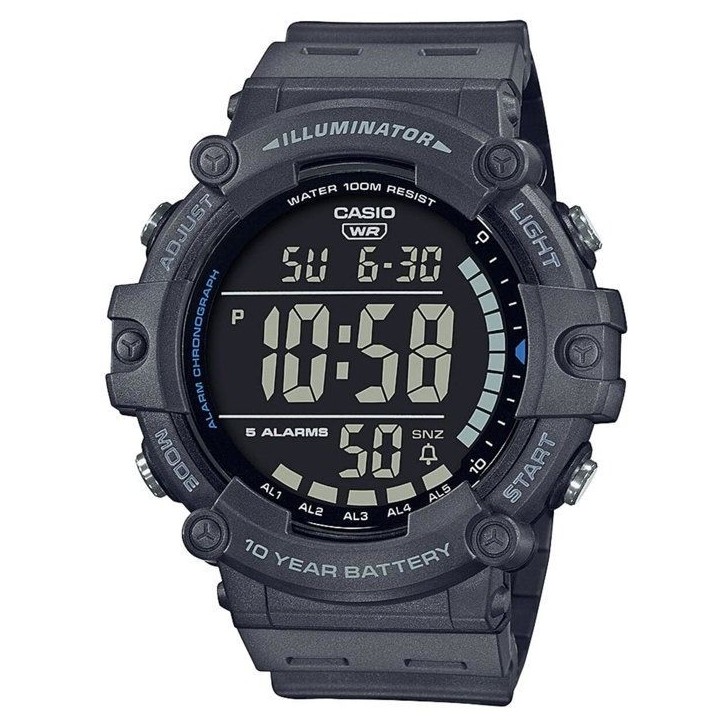 CASIO Montre sport - Multifonctions - Grise