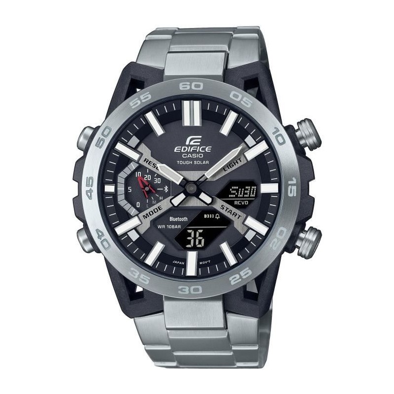 Montre - CASIO - ECB-2000D-1AEF - 51mm - Argent - Bluetooth - Solaire Montre - CASIO - ECB-2000D-1AEF - 51mm - Argent - Bluetooth - Solaire