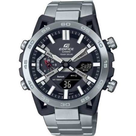 Montre - CASIO - ECB-2000D-1AEF - 51mm - Argent - Bluetooth - Solaire