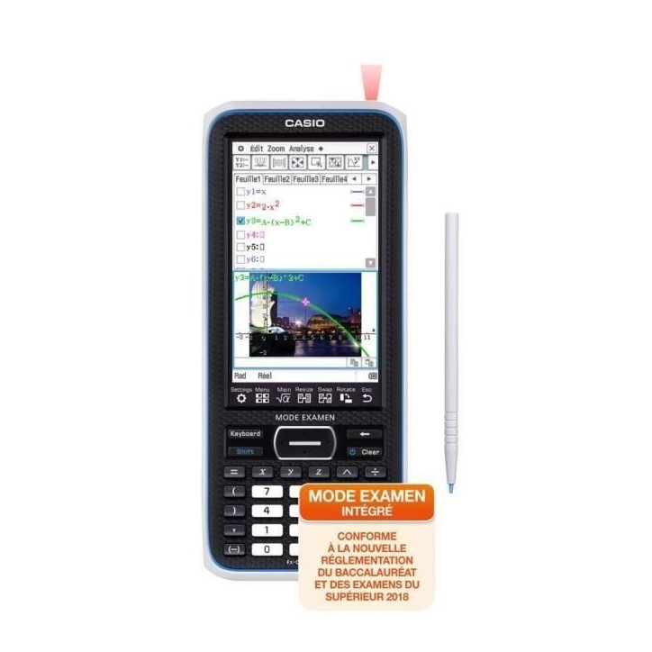 CASIO Calculatrice graphique FX CP 400+E (Mode examen) grise