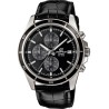 Montre - CASIO - EDIFICE - Cuir véritable - Noir - Étanchéité 10 A