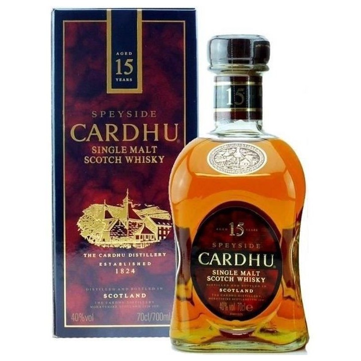 Cardhu - 15 ans - Speyside Single Malt Whisky - 40.0% Vol. - 70cl