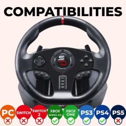 Volant de course - SUPERDRIVE - GS850-X - Levier de vitesse manuel - 3