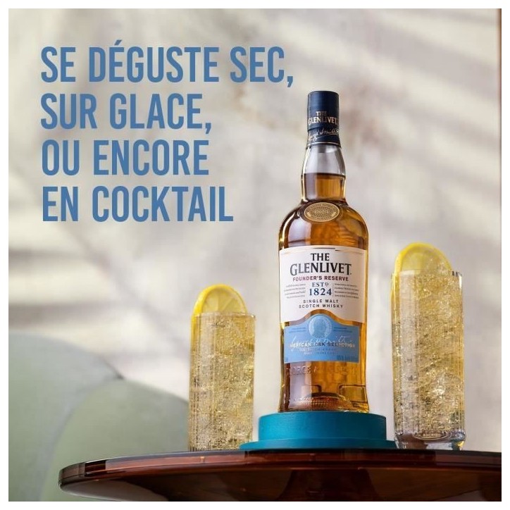 The Glenlivet - Founder's Reserve - Whisky Ecossais Single Malt - 40,0% Vol. - 70cl