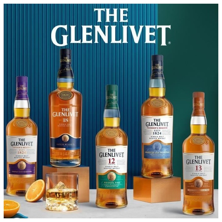 The Glenlivet - Founder's Reserve - Whisky Ecossais Single Malt - 40,0% Vol. - 70cl