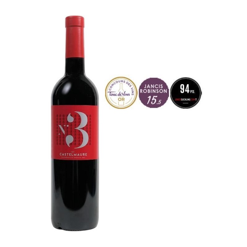 Castelmaure N°3 2022 Corbieres - Vin rouge de Languedoc Castelmaure N°3 2022 Corbieres - Vin rouge de Languedoc