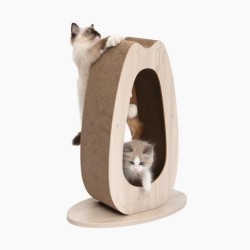 Griffoir pour chat - CATIT - Pixi Grand - Avec balle en tissu et plume