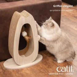 Griffoir pour chat - CATIT - Pixi Grand - Avec balle en tissu et plume