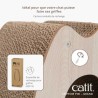Griffoir pour chat - CATIT - Pixi Grand - Avec balle en tissu et plume