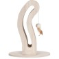 Griffoir pour chat - CATIT - Pixi Queue de chat - Avec balle en tissu et plume - Aspect chene naturel