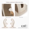 Griffoir pour chat - CATIT - Pixi Queue de chat - Avec balle en tissu