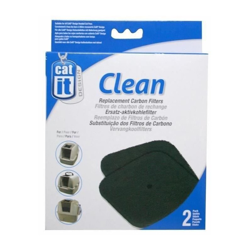 Recharge 2 filtres charbon pour maison de toilette Recharge 2 filtres charbon pour maison de toilette