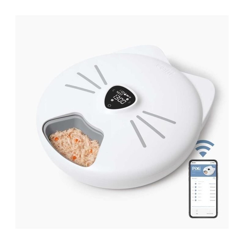 Distributeur de repas pour chat connecté - CATIT - PIXI SMART - 6 x 1 Distributeur de repas pour chat connecté - CATIT - PIXI SMART - 6 x 1