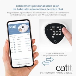 Distributeur de repas pour chat connecté - CATIT - PIXI SMART - 6 x 1