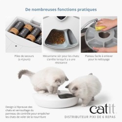 Distributeur de repas pour chat connecté - CATIT - PIXI SMART - 6 x 1