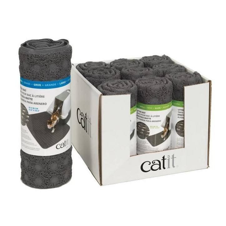 CAT IT Tapis pour bac a litiere - Grand format - 90 x 60 cm (35,5 x 23,5 po) - Pour chat CAT IT Tapis pour bac a litiere - Grand format - 90 x 60 cm (35,5 x 23,5 po) - Pour chat