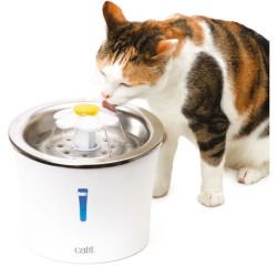 Fontaine a eau pour chat a fleur - CATIT - Flower - 3L - Dessus en aci