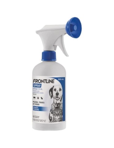 FRONTLINE Spray 250 ml - Puces, tiques, poux - Chien et chat
