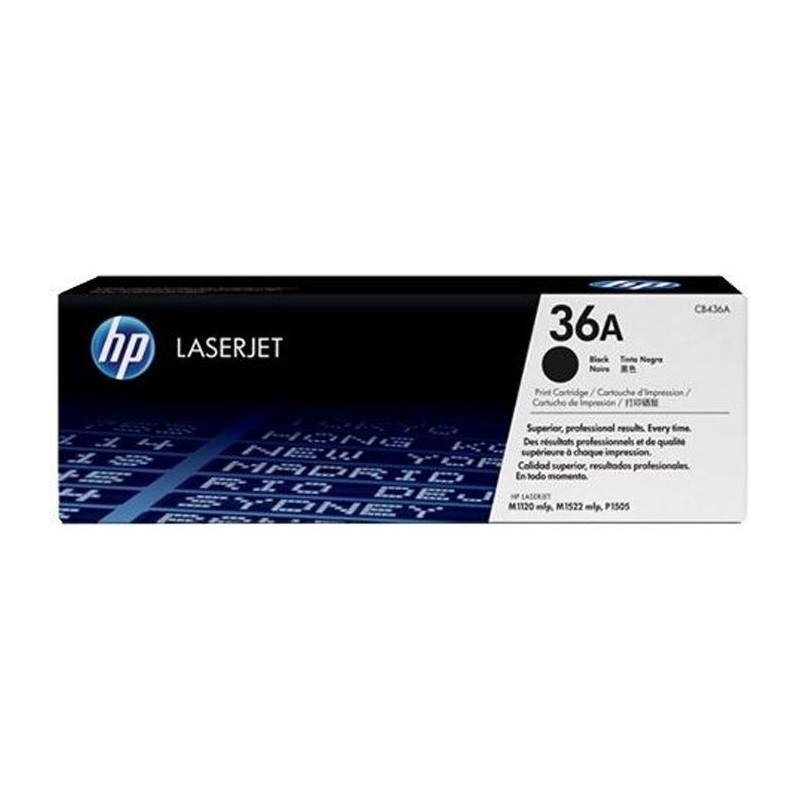 Cartouche de toner HP 36A (CB436A) noir pour imprimantes LaserJet M112 Cartouche de toner HP 36A (CB436A) noir pour imprimantes LaserJet M112