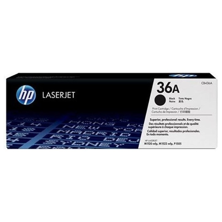 Cartouche de toner HP 36A (CB436A) noir pour imprimantes LaserJet M1120MFP/P1505/M1522MFP Cartouche de toner HP 36A (CB436A) noir pour imprimantes LaserJet M1120MFP/P1505/M1522MFP