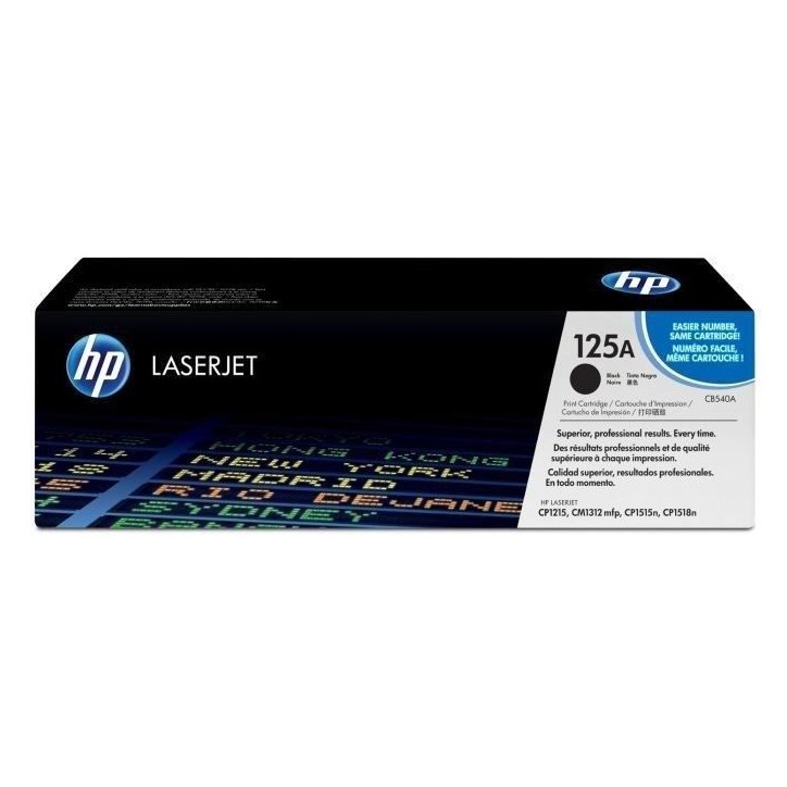 Cartouche de toner HP 125A noir pour imprimantes HP Color LaserJet CP1215/CP1515/CP1518/CM1312MFP