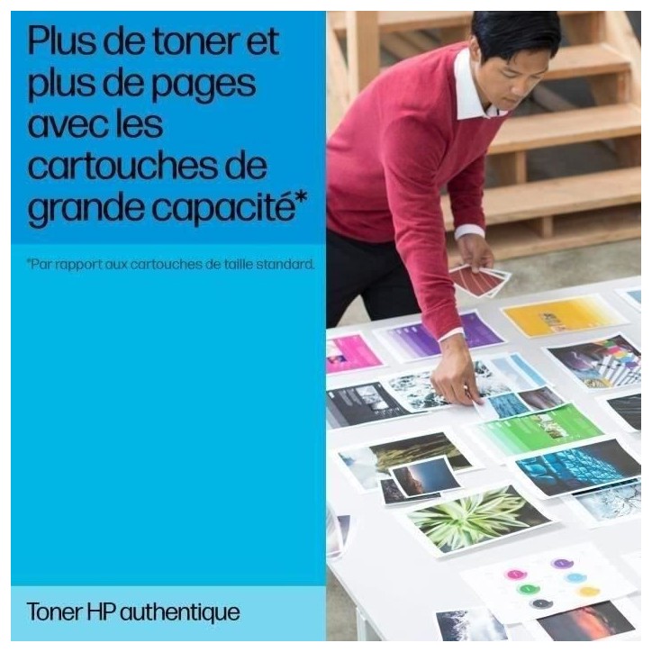 Cartouche de toner HP 125A noir pour imprimantes HP Color LaserJet CP1215/CP1515/CP1518/CM1312MFP