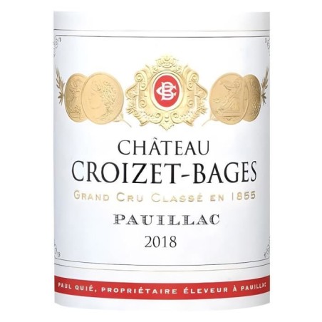 Château Croizet-Bages 2018 Pauillac - Vin rouge de Bordeaux