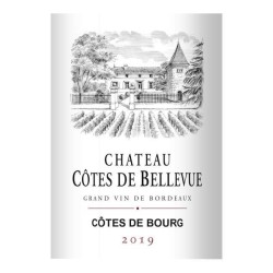 Château Côtes de Bellevue 2019 Côtes de Bourg - Vin rouge de Bordea