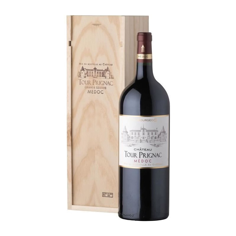 Magnum Coffret Cadeau Caisse - Château Tour Prignac Médoc Cru Bourge Magnum Coffret Cadeau Caisse - Château Tour Prignac Médoc Cru Bourge