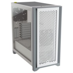 CORSAIR Boîtier PC 4000D Airflow - Moyen Tour - Verre trempé - Blanc