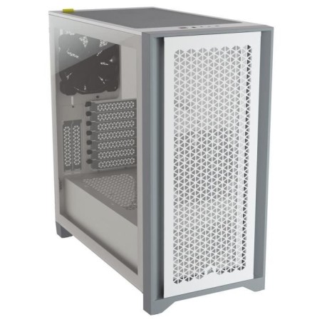 CORSAIR Boîtier PC 4000D Airflow - Moyen Tour - Verre trempé - Blanc