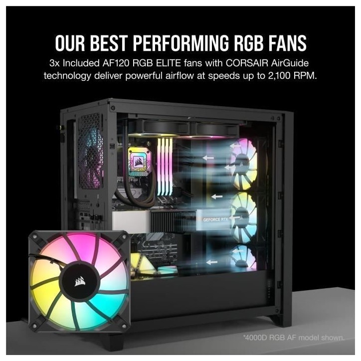 Boîtier PC - CORSAIR - FRAME 5000D RS ARGB Airflow - Moyen-tour - Noir - CC-9011309-WW Boîtier PC - CORSAIR - FRAME 5000D RS ARGB Airflow - Moyen-tour - Noir - CC-9011309-WW