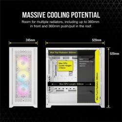 Boîtier PC - CORSAIR - FRAME 5000D RS ARGB Airflow - Moyen-tour - Bla
