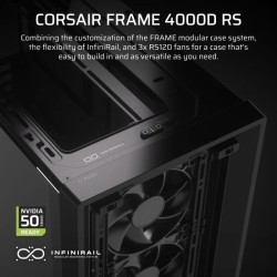 Boîtier PC - CORSAIR - FRAME 4000D RS - Moyen-tour - Noir - CC-901131