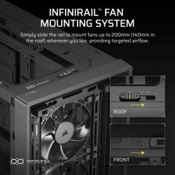 Boîtier PC - CORSAIR - FRAME 4000D RS - Moyen-tour - Noir - CC-901131