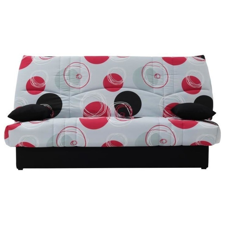 Clic clac 3 places DREAM - Tissu 100% Coton imprimé Planete - Couchage 125x190 cm - L190 x P92 x H96 cm Clic clac 3 places DREAM - Tissu 100% Coton imprimé Planete - Couchage 125x190 cm - L190 x P92 x H96 cm