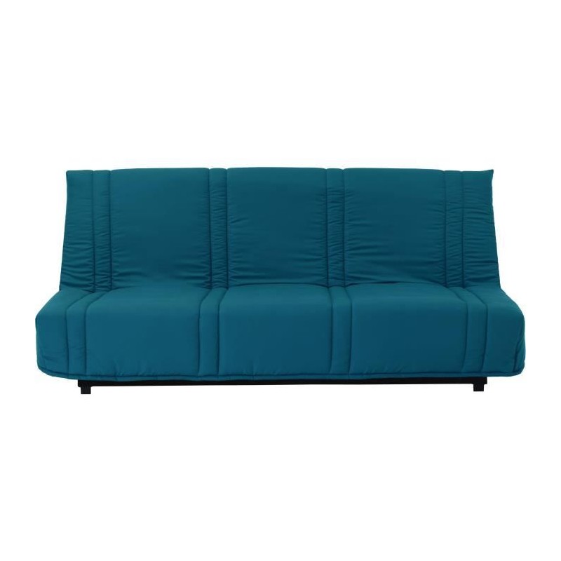 Banquette clic clac 3 places - Bleu canard - 100% coton - L 193 x P 92